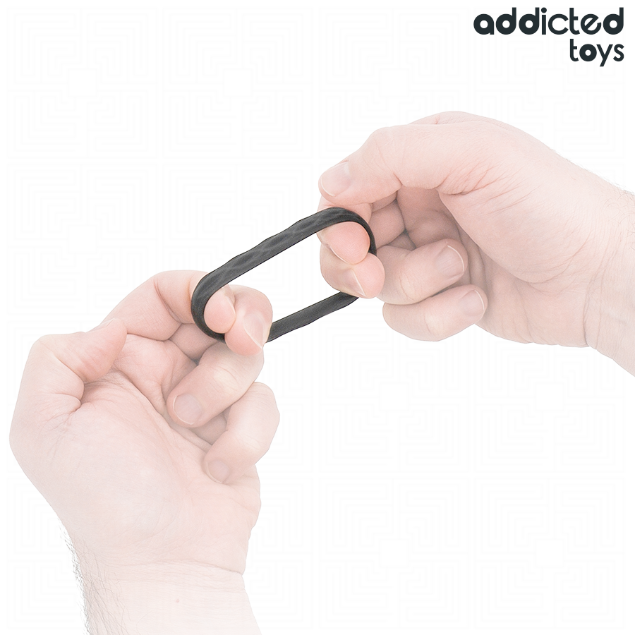 ADDICTED TOYS - Teksturoitu penisrengassarja 4 kokoa