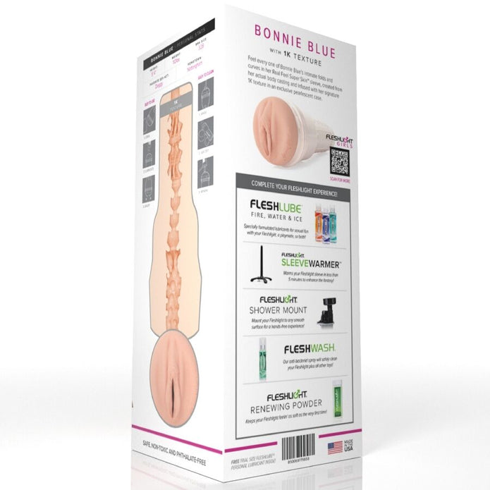 FLESHLIGHT GIRLS - BONNIE BLUE WITH 1K TEXTURE VAGINA