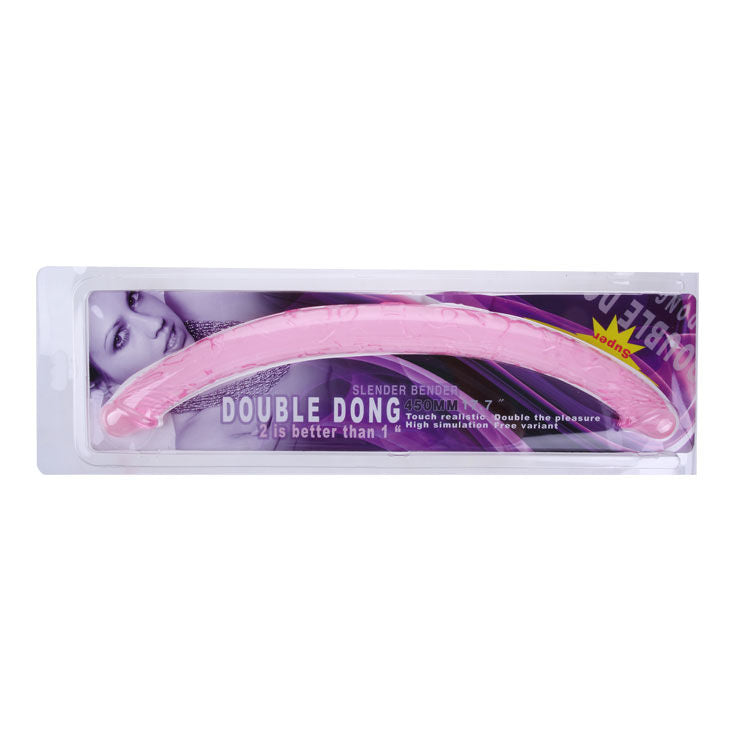 BAILE - Double Dong Lilac 44,5 cm kaksipäinen dildo