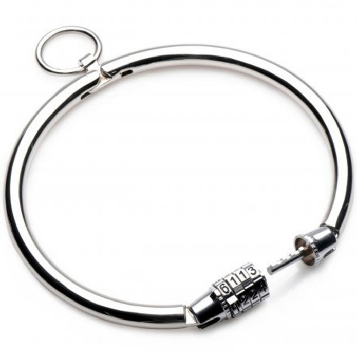 METALL HÅRD - METALLHALSBAND KOMBINATIONSLÅS 13,5 CM