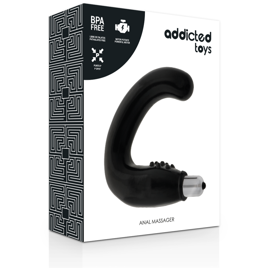 ADDICTED TOYS - ANALMASSAGER SVART