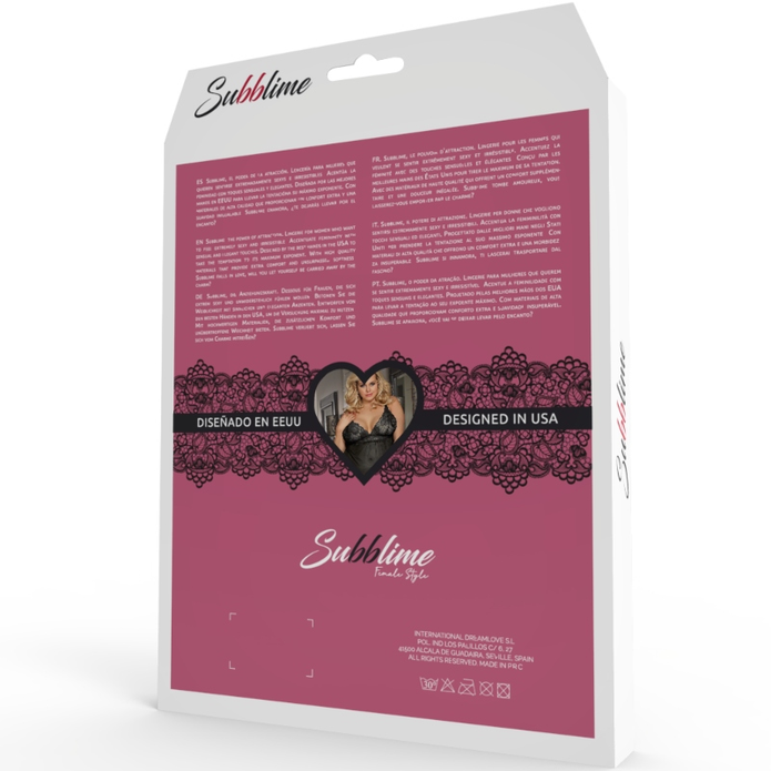 SUBBLIME - Lyhythihainen body Queen Plus -koko