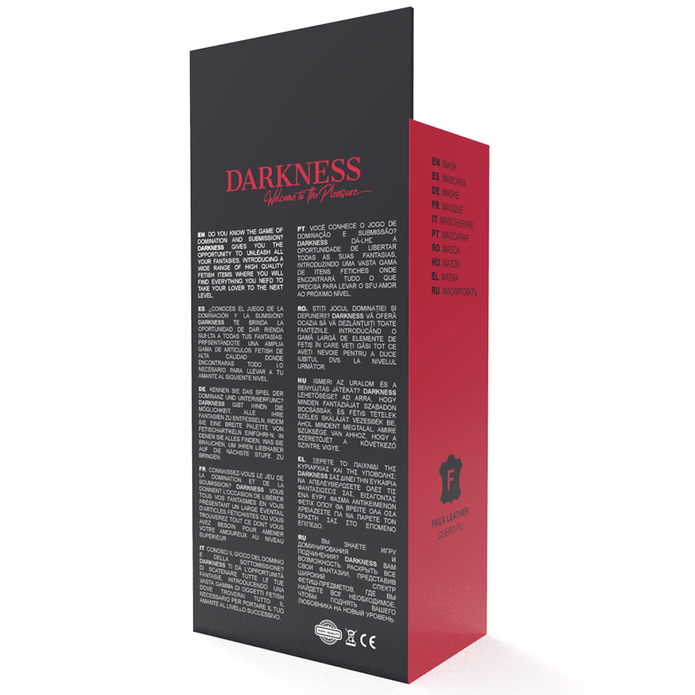 DARKNESS - SVART MASK AV HÖG KVALITET