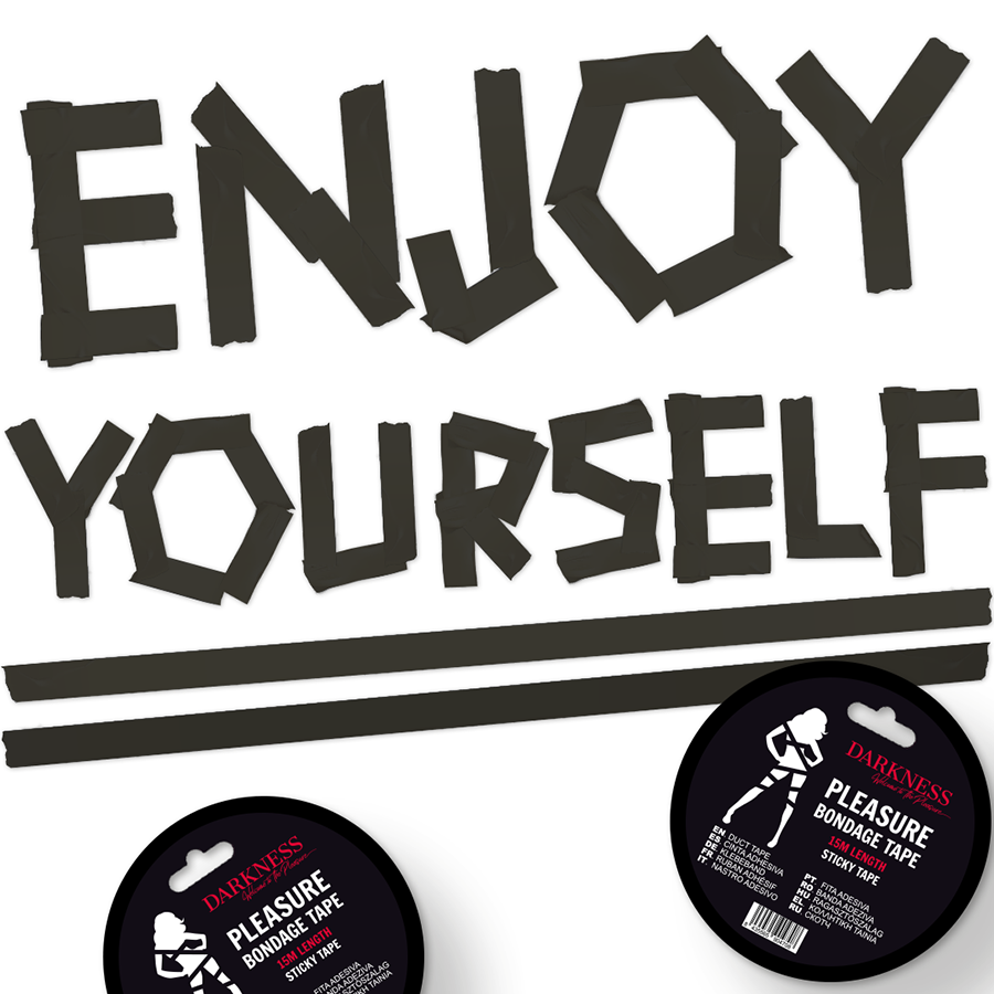 DARKNESS - Musta bondage teippi 15 m