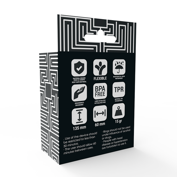 ADDICTED TOYS - Läpinäkyvä penisrengassetti, 3 kokoa