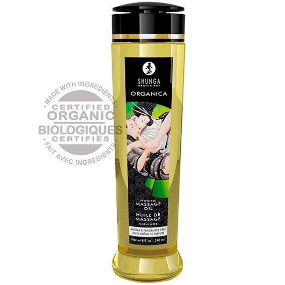 SHUNGA - Luonnollinen luomu hierontaöljy 240 ml