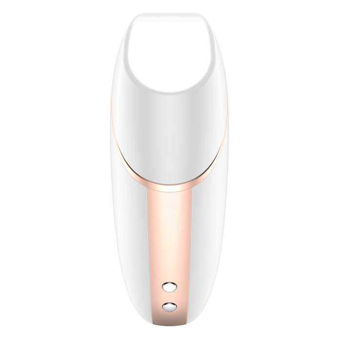SATISFYER - LOVE TRIANGLE AIR PULSE STIMULATOR & VIBRATOR WHITE