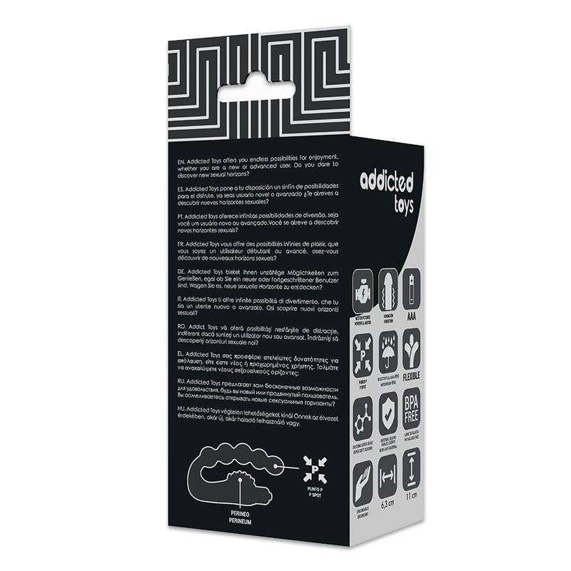ADDICTED TOYS - ANALSIMULATOR PROSTATAMASSAGER MED VIBRATION