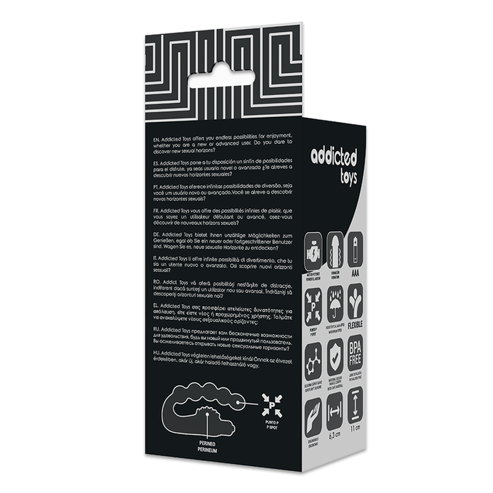 ADDICTED TOYS - ANALSIMULATOR PROSTATAMASSAGER MED VIBRATION