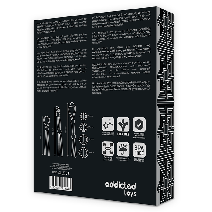 ADDICTED TOYS - 7-osainen joustava penisrengassetti